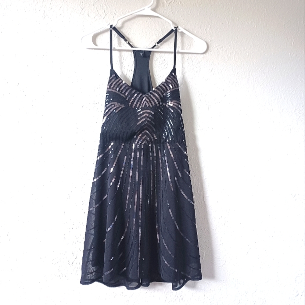 Express Black Sequin Dress